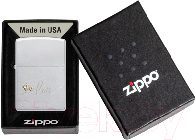 Зажигалка Zippo Love Design / 48725 (серебристый)