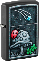 Зажигалка Zippo Ladybug Design / 48724 (черный) - 