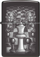 Зажигалка Zippo Chess Design / 48762 (черный) - 