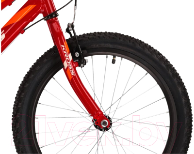 Детский велосипед Kross Hexagon Mini 1.0 M 20 / KRHEM120X11M003558 (S, красный/белый)