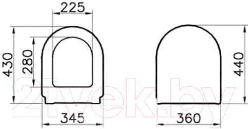 Унитаз напольный VitrA Zentrum 5780B003-0585+5783B003-0107+94-003-009+В00В0004043