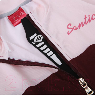 Велоджерси Santic L0C02158P (L, бордовый/розовый/красный)