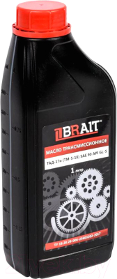 Трансмиссионное масло Brait API GL-4 SAE 80W90 (946мл, темное)