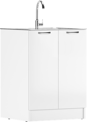 Шкаф под мойку Домино D6050BL (60x50, белый) - 