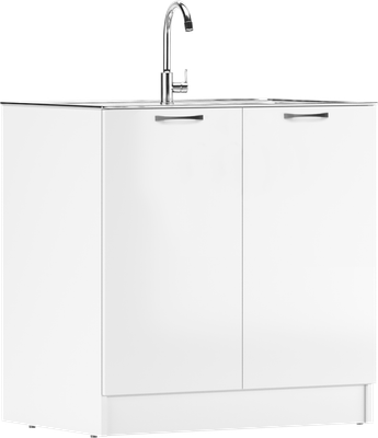 Шкаф под мойку Домино D6080BL (60x80, белый) -