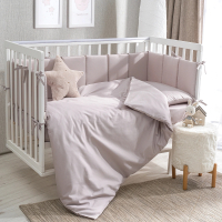 Комплект постельный для малышей Perina Teddy Sateen Collection / ТДСК6-01.6 (серый) - 