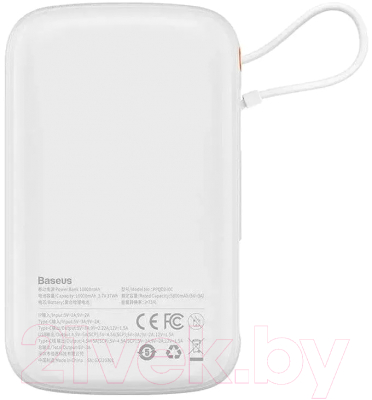 Портативное зарядное устройство Baseus Qpow Pro Digital Display 10000mAh / PPQD060102 (белый)