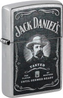 Зажигалка Zippo Jack Daniels / 48748 (серебристый) - 