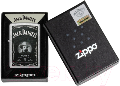 Зажигалка Zippo Jack Daniels / 48748 (серебристый)