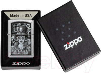 Зажигалка Zippo Steampunk / 48387 (серебристый)