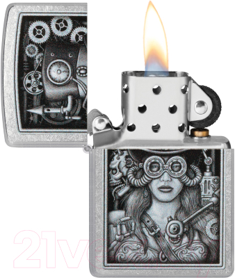 Зажигалка Zippo Steampunk / 48387 (серебристый)