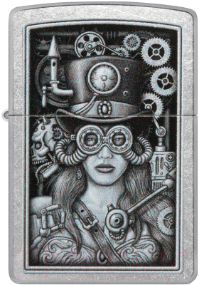 Зажигалка Zippo Steampunk / 48387 (серебристый)