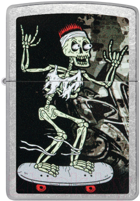 Зажигалка Zippo Skateboard Design / 48911 (серебристый)