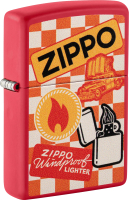 Зажигалка Zippo Retro Design / 48998 (красный) - 