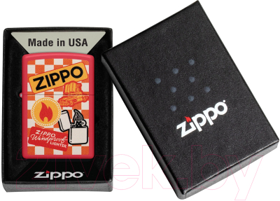 Зажигалка Zippo Retro Design / 48998 (красный)