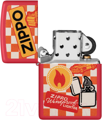 Зажигалка Zippo Retro Design / 48998 (красный)