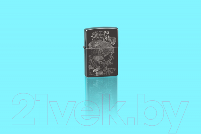 Зажигалка Zippo Skull / 48590 (черный)