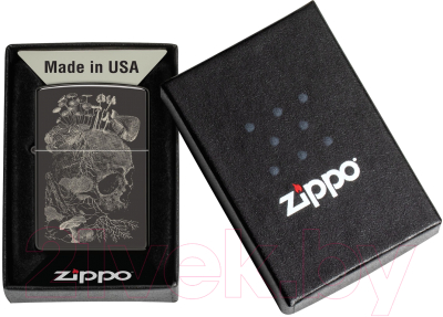 Зажигалка Zippo Skull / 48590 (черный)