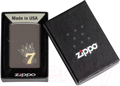 Зажигалка Zippo Lucky 7 Design / 48913 (черный)