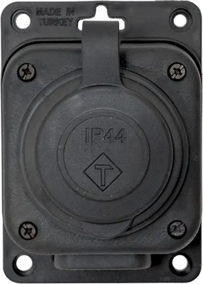 Розетка EKF PROxima 2P+PE 16A IP44 / RPS-014-16-230-44-R