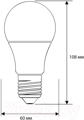 Лампа Camelion LED7-A60/845/E27 / 11254