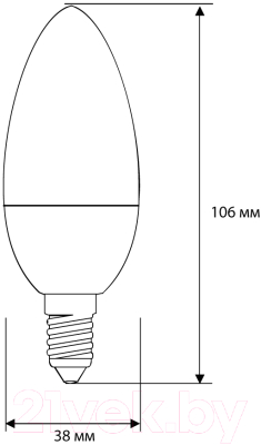 Лампа Camelion LED8-C35/845/E14