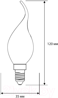 Лампа Camelion LED7-CW35-FL/830/E14 / 13454