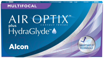 Комплект контактных линз Air Optix Plus HydraGlyde Multifocal Sph -4.75 LO ADD +1.25 R8.6 (3шт)