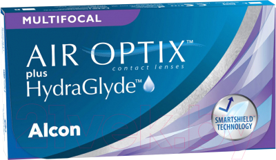 Комплект контактных линз Air Optix Plus HydraGlyde Multifocal Sph -0.50 LO ADD +1.25 R8.6 (3шт)