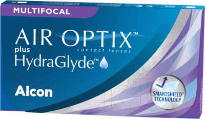 Комплект контактных линз Air Optix Plus HydraGlyde Multifocal Sph -8.50 MED ADD +2.0 R8.6 (3шт)