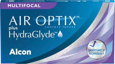 Комплект контактных линз Air Optix Plus HydraGlyde Multifocal Sph +3.50 HI ADD +2.5 R8.6 (3шт)