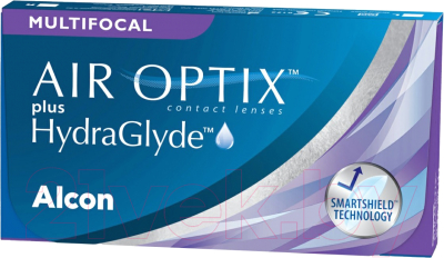 Комплект контактных линз Air Optix Plus HydraGlyde Multifocal Sph -1.25 LO ADD +1.25 R8.6 (3шт)