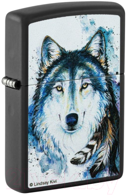 Зажигалка Zippo Feed the Good Wolf / 48936 (черный)