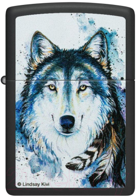 Зажигалка Zippo Feed the Good Wolf / 48936 (черный)