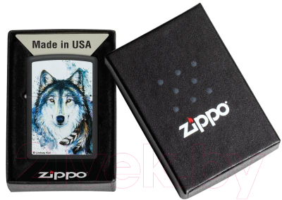 Зажигалка Zippo Feed the Good Wolf / 48936 (черный)