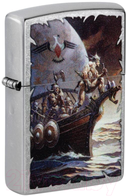 Зажигалка Zippo Frank Frazetta / 48953 (серебристый)