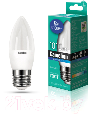 Лампа Camelion LED12-C35/865/E27 / 13692