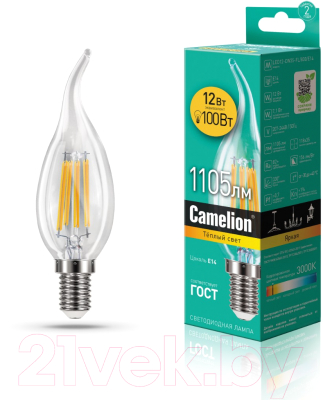 Лампа Camelion LED12-CW35-FL/830/E14 / 13710