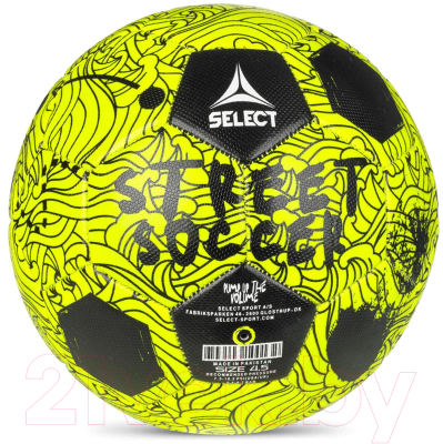 Изображение товара Футбольный мяч Select Street Soccer / 0955265551 (размер 4.5, желтый/черный)