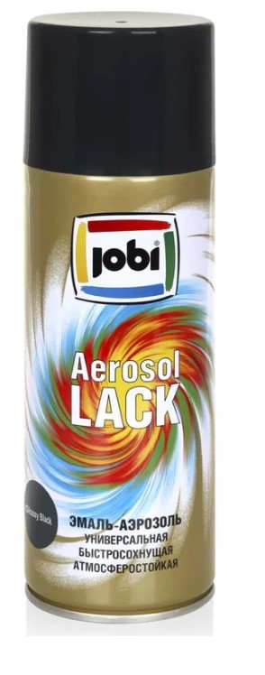 Эмаль Jobi Аэрозольная RAL 9005 (520мл, глянцевая черная)