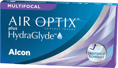 Комплект контактных линз Air Optix Plus HydraGlyde Multifocal Sph 0.00 MED ADD +2.0 R8.6 (3шт)