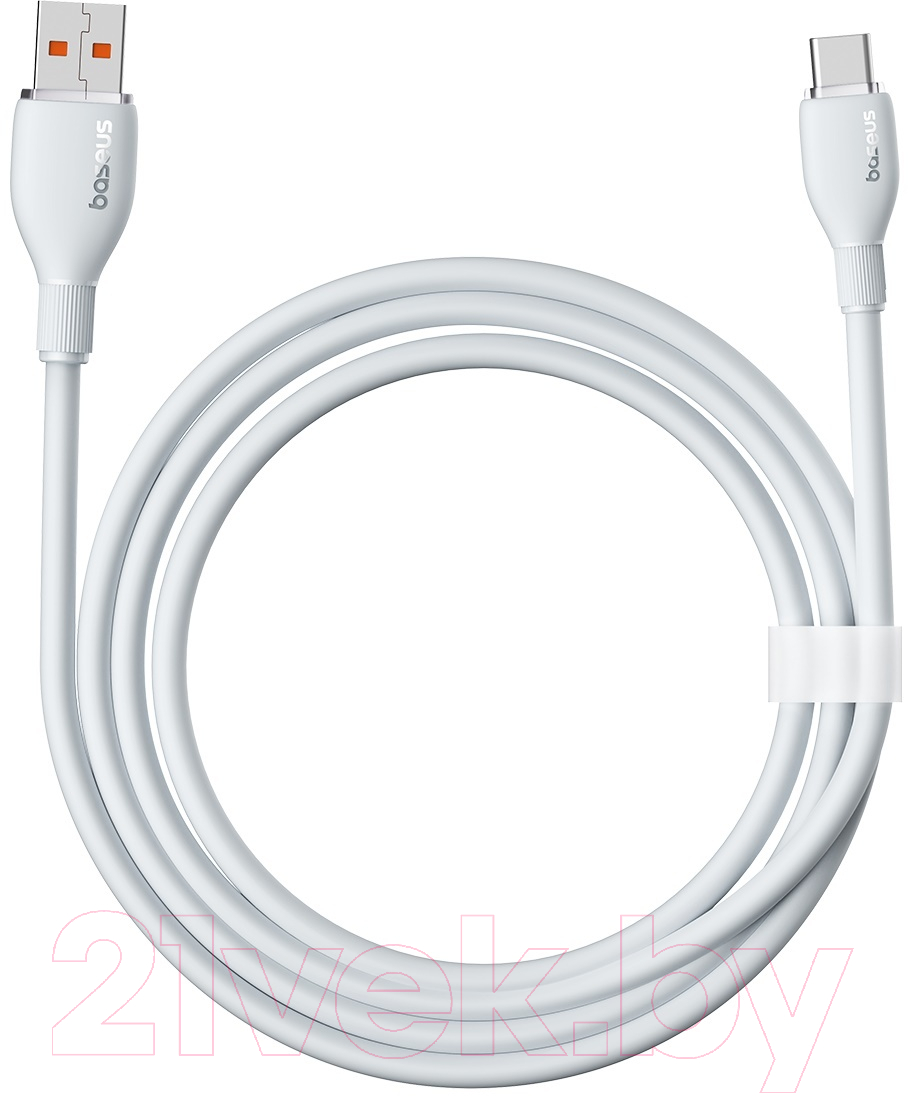Кабель Baseus Pudding USB to Type-C 100W / P10355703221-00 (1.2м, белый) — фото 1