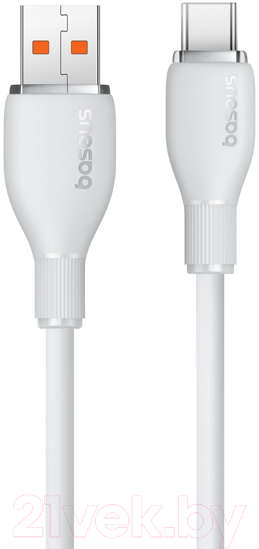Кабель Baseus Pudding USB to Type-C 100W / P10355703221-00 (1.2м, белый) — фото 3
