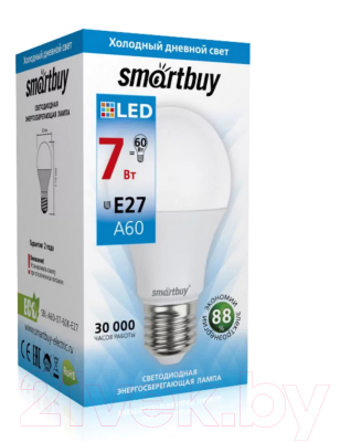 Лампа SmartBuy SBL-A60-07-60K-E27