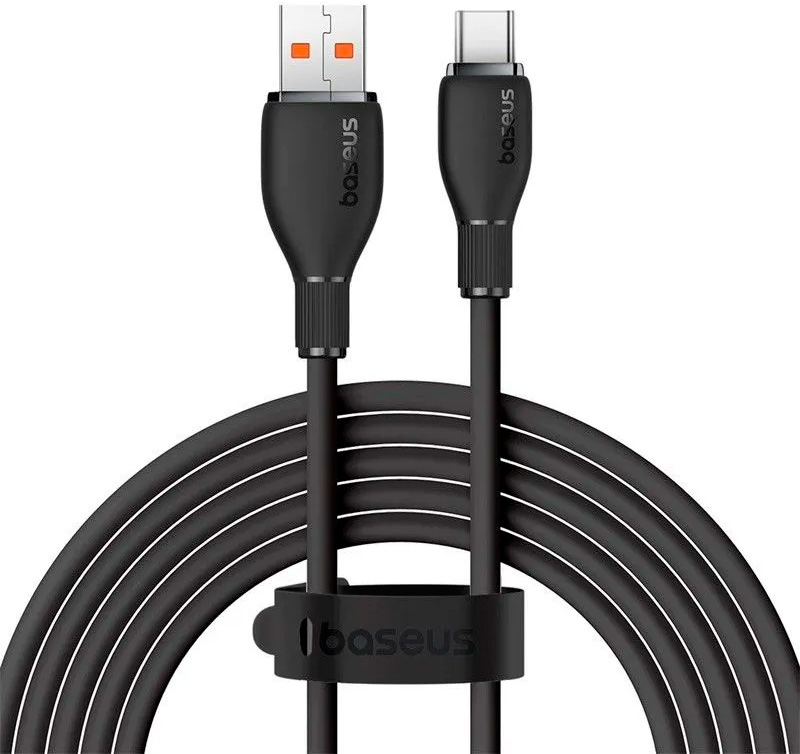 Кабель Baseus Pudding USB to Type-C 100W / P10355703111-00 (1.2м, черный) — фото 2