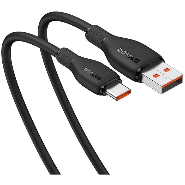 Кабель Baseus Pudding USB to Type-C 100W / P10355703111-00 (1.2м, черный) — фото 3