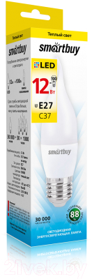 Лампа SmartBuy SBL-C37Can-12-30K-E27