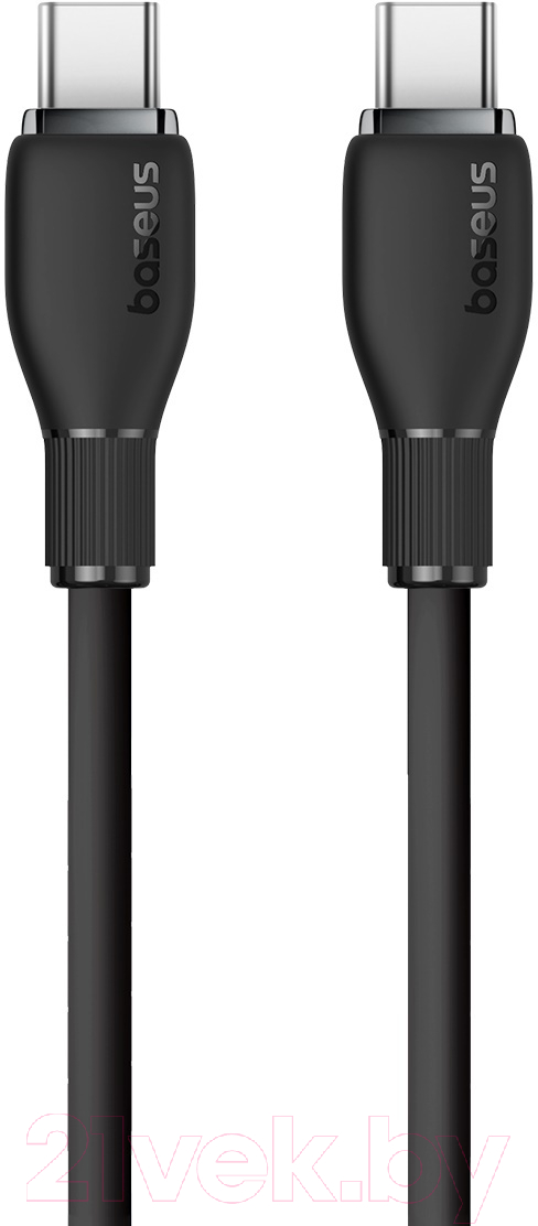 Кабель Baseus Pudding Type-C to Type-C 100W / P10355702111-00 (1.2м, черный) — фото 3