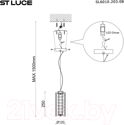 Потолочный светильник ST Luce SL6010.203.08
