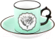 Чашка с блюдцем Vista Alegre Herbariae 21133518 (зеленый) - 